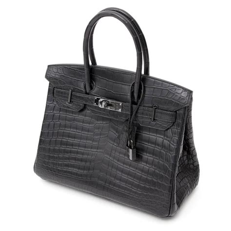 hermes so-black birkin bag 30 black matte alligator crocodile skin|Hermes bag crocodile skin price.